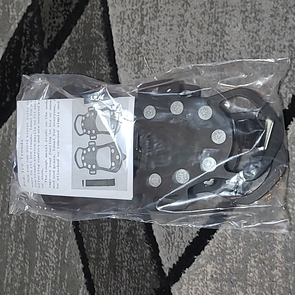 ICE-SNOW Treads Grabbers Rubber Spikes Traction Boots Shoes